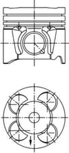Opel Corsa E Combo Fiat Doblo 1.3 Piston Segman STD 69.60mm KOLBEN