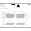 Corsa F C4 208 2008 DS3 Arka Fren Balatası Otomatik El Freni DELPHI