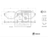 Opel Corsa F Arka Fren Balatası FEBI