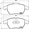 Opel Corsa F Ön Fren Balatası BREMBO