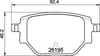 Opel Corsa F Citroen C4 Peugeot 2008 208 Arka Fren Balatası 249 mm BREMBO