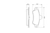 Ford Cougar Mondeo Arka Balata BOSCH