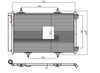 Opel Crossland Klima Radyatörü Kondenser 1.2-1.4-1.6 VTi-HDi-THP-PureTECH ORIS