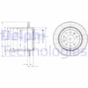 Mazda CX-7 Arka Fren Diski Delikli DELPHI