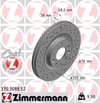 Mazda CX-7 Ön Fren Diski Delikli ZIMMERMANN
