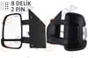 Dış Dikiz Aynası Manuel Sol Ducato-Boxer-Jumper 06 23.5Mm Konveks Sinyalli Uzun