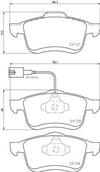 Fiat Doblo Ön Fren Balatası BREMBO