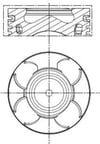 Doblo Fiorino Linea Grande Punto Astra Motor Piston Segman 0.40 mm -0.20 mm... MAHLE