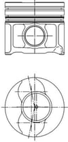 Fiat Doblo 1.9 JTD Opel Astra H Vectra C Zafira B 1.9 CDTI Piston Segman STD... KOLBEN