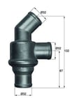 BMW E21 Termostat M10 MAHLE