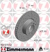 BMW E39 E32 E38 E31 Ön Fren Diski Delikli ZIMMERMANN