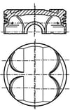 BMW N42 N40 N45 E46 E90 E87 E92 Piston Segman STD 84.00mm MAHLE