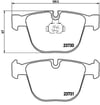 BMW E60 E61 E63 E64 E65 E66 E70 F15 E71 E72 F16 Arka Fren Balatası BREMBO