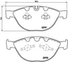 BMW E60 E61 E63 E64 E65 E66 Ön Fren Balatası BREMBO