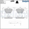 BMW E60 E61 E63 E64 E65 E66 Ön Fren Balatası DELPHI