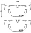 BMW E60 E61 E63 E64 Arka Fren Balatası BREMBO