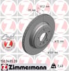 BMW E60 E61 E63 E64 Arka Fren Diski ZIMMERMANN