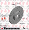 BMW E70 F15 E71 F16 Ön Fren Diski Delikli ZIMMERMANN