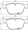 BMW E70 E71 F15 F85 F16 F86 Ön Fren Balatası BREMBO