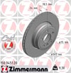 BMW E70 E71 E72 F15 F16 Arka Fren Diski ZIMMERMANN