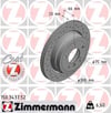 BMW E81 E87 E90 E91 E92 E93 E84 Arka Delikli Fren Diski ZIMMERMANN