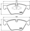 BMW E81 E82 E87 E88 E90 E92 E93 Ön Fren Balatası BREMBO