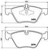 BMW E81 E82 E87 E88 E90 E92 E93 Ön Fren Balatası BREMBO