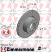 BMW E81 E82 E87 E88 E90 E91 E92 E93 E89 Ön Fren Diski ZIMMERMANN