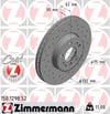 BMW E83 E53 Ön Fren Diski Delikli ZIMMERMANN
