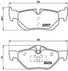 BMW E87 E90 X1 E84 Arka Kulaklı Fren Balatası BREMBO