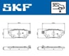 Mitsubishi Eclipse Cross Arka Fren Balatası 1.5L SKF