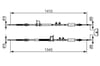 Ford Ecosport Arka El Fren Teli [Kampanalı Tip, 1345-1410mm] BOSCH