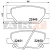 Fiat Egea 2016> Arka Balata ART-BALATA