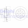 Hyundai Elantra Arka Fren Diski Dolu Tip DELPHI