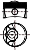 Volkswagen Eos Golf Jetta Motor Piston Segman MAHLE