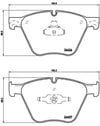 BMW F07 F01 F02 F03 F04 E70 F15 E71 E72 F16 Ön Fren Balatası BREMBO