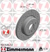 BMW F10 Arka Fren Diski Delikli ZIMMERMANN