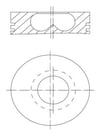 BMW B37 B47 Piston Segman STD 84mm MAHLE