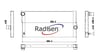 BMW F10 Radyatör 535 F02 F01 F03 F04 3 Çıkışlı 1 Boğaz Kelepçeli RADISEN