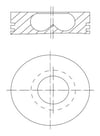 BMW B37 B47 Piston Segman 84.50mm MAHLE