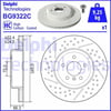 BMW F22 F23 F30 F31 F34 F32 F33 F36 M Performance Arka Fren Diski DELPHI