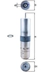 BMW F40 F44 F45 F46 F48 F39 Mini F54 F55 F56 F57 F60 Yakıt Filtresi MAHLE