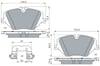 BMW F70 F74 U06 U12 U11 U10 Ön Fren Balatası BOSCH
