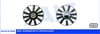 Fan Motoru Pervaneli Volkswagen Golf 3-Vento 250-200-120W-303Mm Davlumbaz Yok
