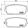 Fiat 124 Spider Mazda MX-5 III MX-5 IV Arka Fren Balatası BREMBO