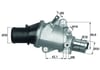 Fiat Coupe Termostat Komple 88C MAHLE