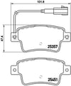 Fiat Arka Fren Balatası BREMBO