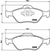 Ford Fiesta Fusion Mazda 121 Mazda 2 Ön Balata BREMBO