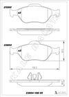 Ford Fiesta Fusion Ön Balata ABS'li KALE-BALATA