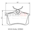 Renault Fluence Megane II-III Peugeot 207 308 307 Partner Citroen Berlingo... ART-BALATA